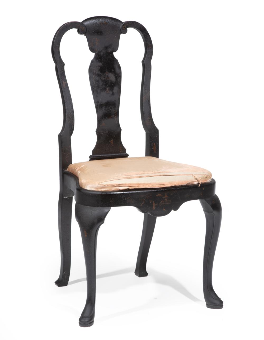 QUEEN ANNE-STYLE JAPANNED SIDE