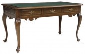 QUEEN ANNE STYLE LEATHER-TOP W