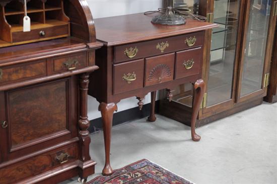 QUEEN ANNE STYLE LOWBOY. Walnut