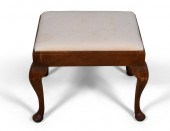 QUEEN ANNE STYLE MAHOGANY BENC