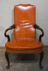 QUEEN ANNE STYLE MAHOGANY BURN