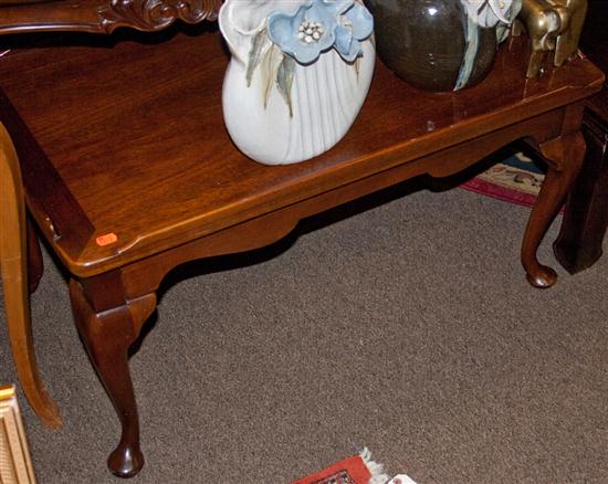 Queen Anne style mahogany coffee