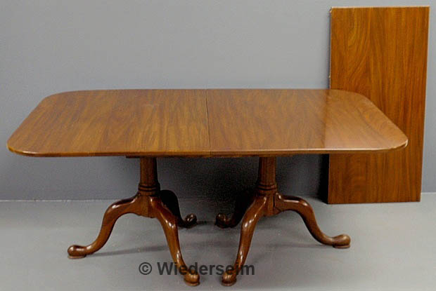 Queen Anne style mahogany dining