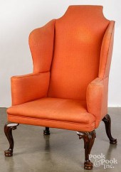 QUEEN ANNE STYLE MAHOGANY EASY