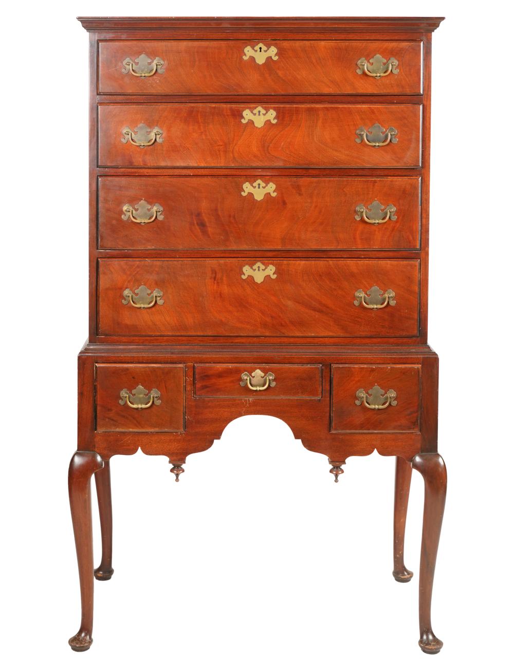 QUEEN ANNE-STYLE MAHOGANY
