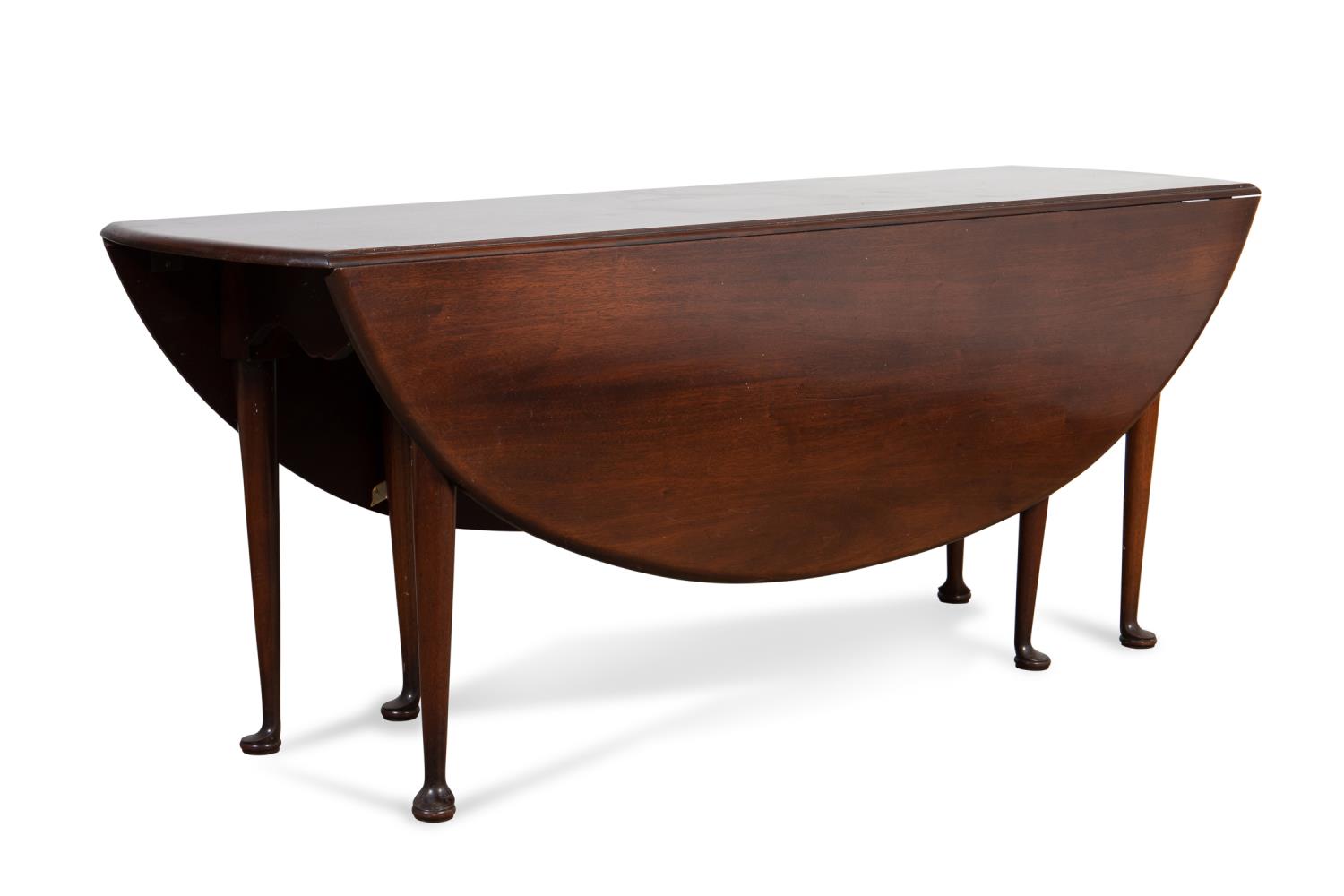 QUEEN ANNE STYLE MAHOGANY GATELEG