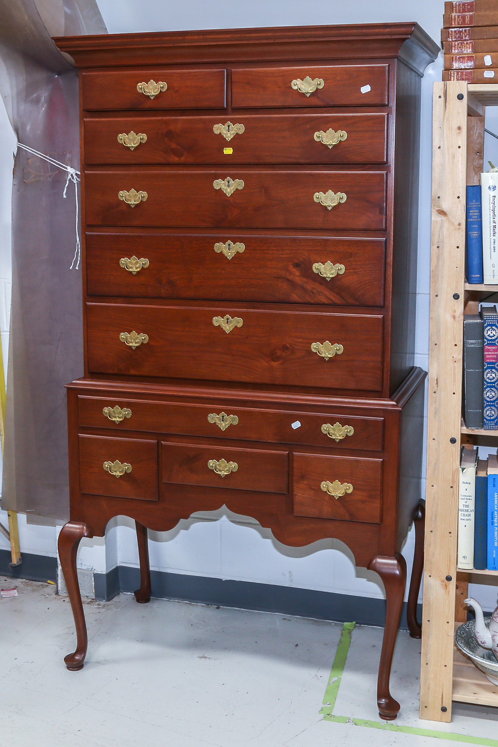 QUEEN ANNE STYLE MAHOGANY HIGHBOY