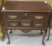 QUEEN ANNE STYLE MAHOGANY LOWB