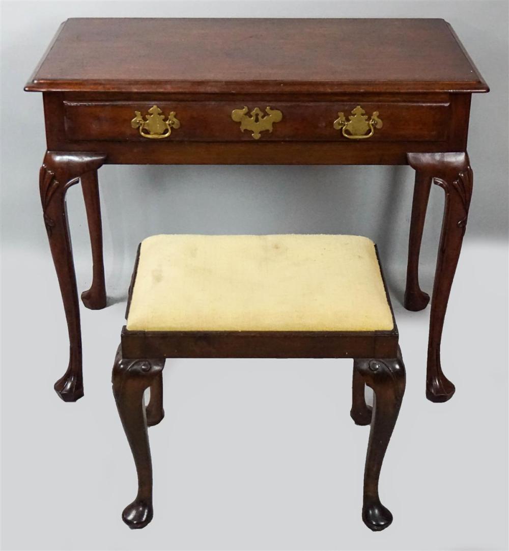 QUEEN ANNE STYLE MAHOGANY LOWBOY