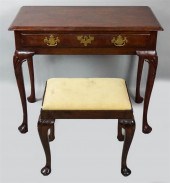 QUEEN ANNE STYLE MAHOGANY LOWB