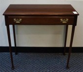 QUEEN ANNE STYLE MAHOGANY NARR