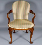QUEEN ANNE STYLE MAHOGANY OPEN