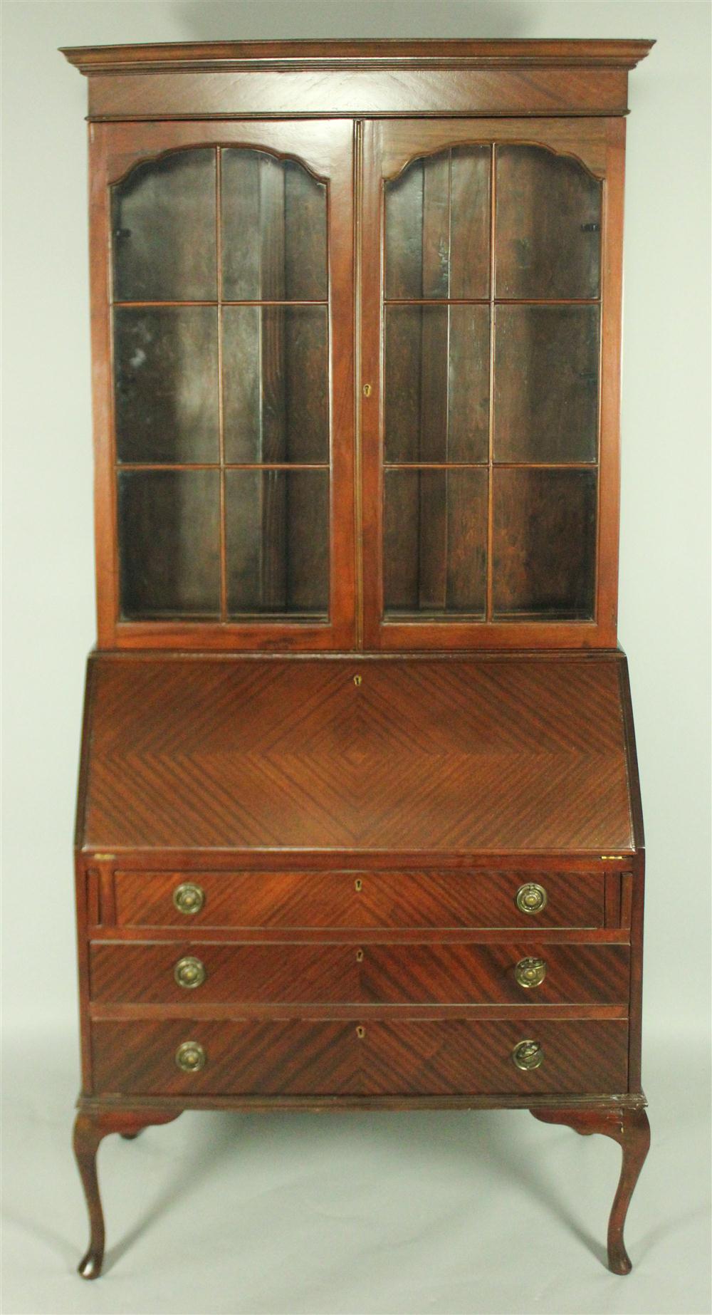 QUEEN ANNE STYLE MAHOGANY SECRETARY