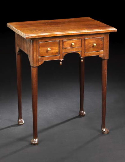 Queen Anne-Style Mahogany Side