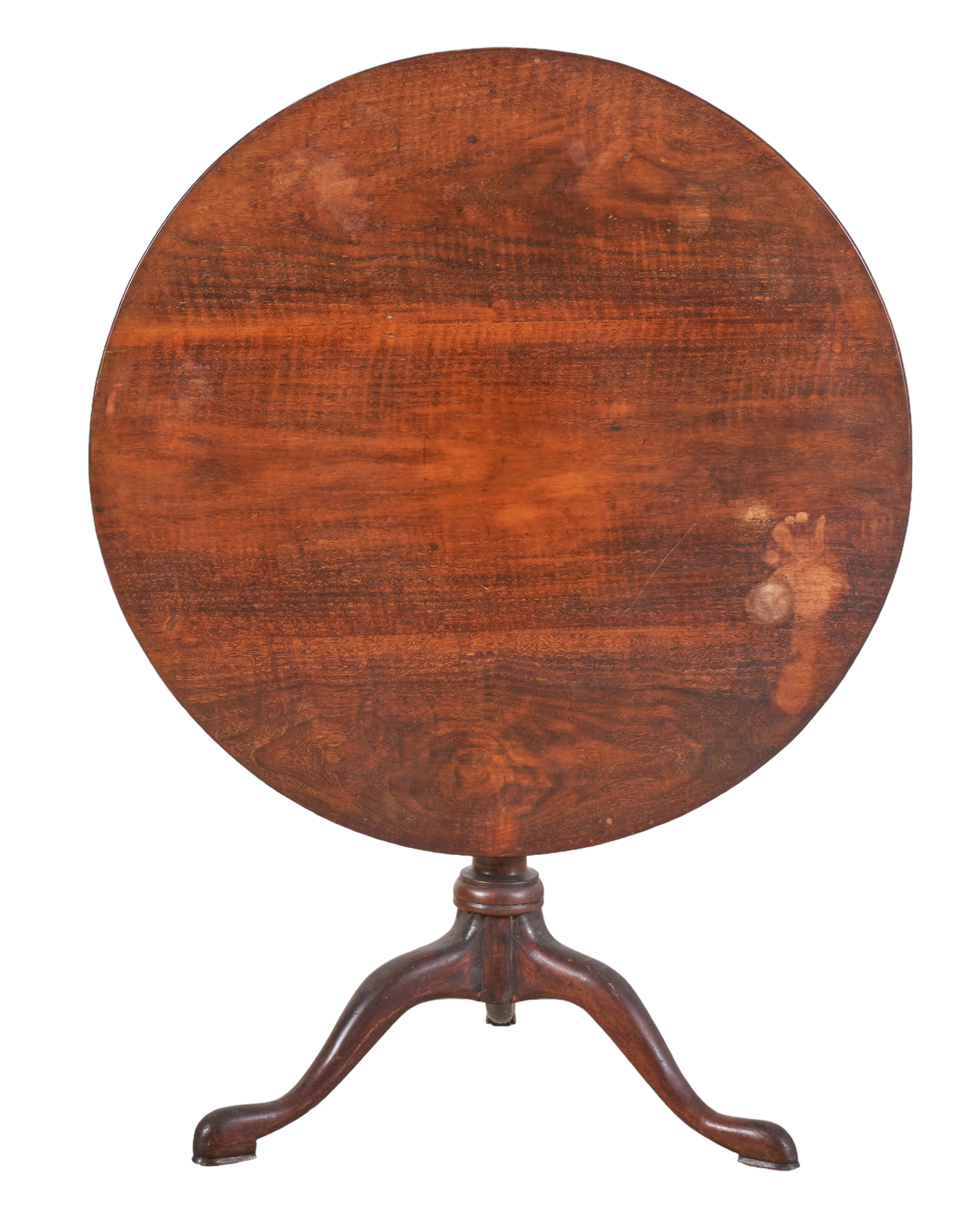 Queen Anne style mahogany tea