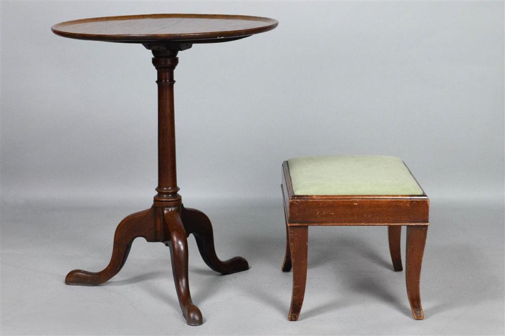 QUEEN ANNE STYLE MAHOGANY TILT