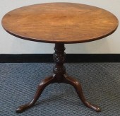 QUEEN ANNE STYLE MAHOGANY TILT
