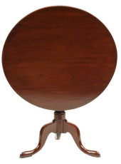 QUEEN ANNE STYLE MAHOGANY TILT
