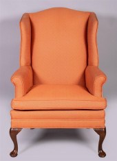 QUEEN ANNE STYLE MAHOGANY WING