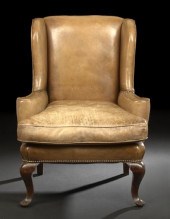 Queen Anne-Style Mahogany Wing