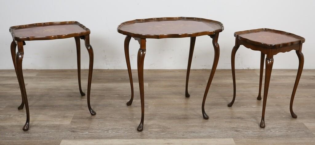 QUEEN ANNE STYLE MARQUETRY INLAID