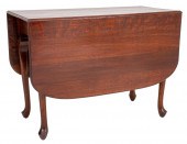 QUEEN ANNE STYLE OAK DROP-LEAF