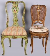 QUEEN ANNE STYLE PAINTED SIDE