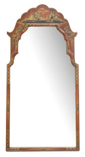 QUEEN ANNE STYLE PARCEL-GILT &