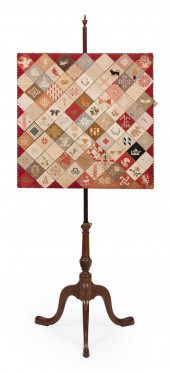 QUEEN ANNE-STYLE POLE SCREEN 2
