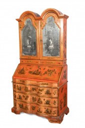 QUEEN ANNE STYLE RED CHINOISER
