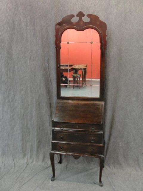 Queen Anne Style Secretary Bookcase