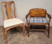 QUEEN ANNE STYLE SIDE CHAIR AN