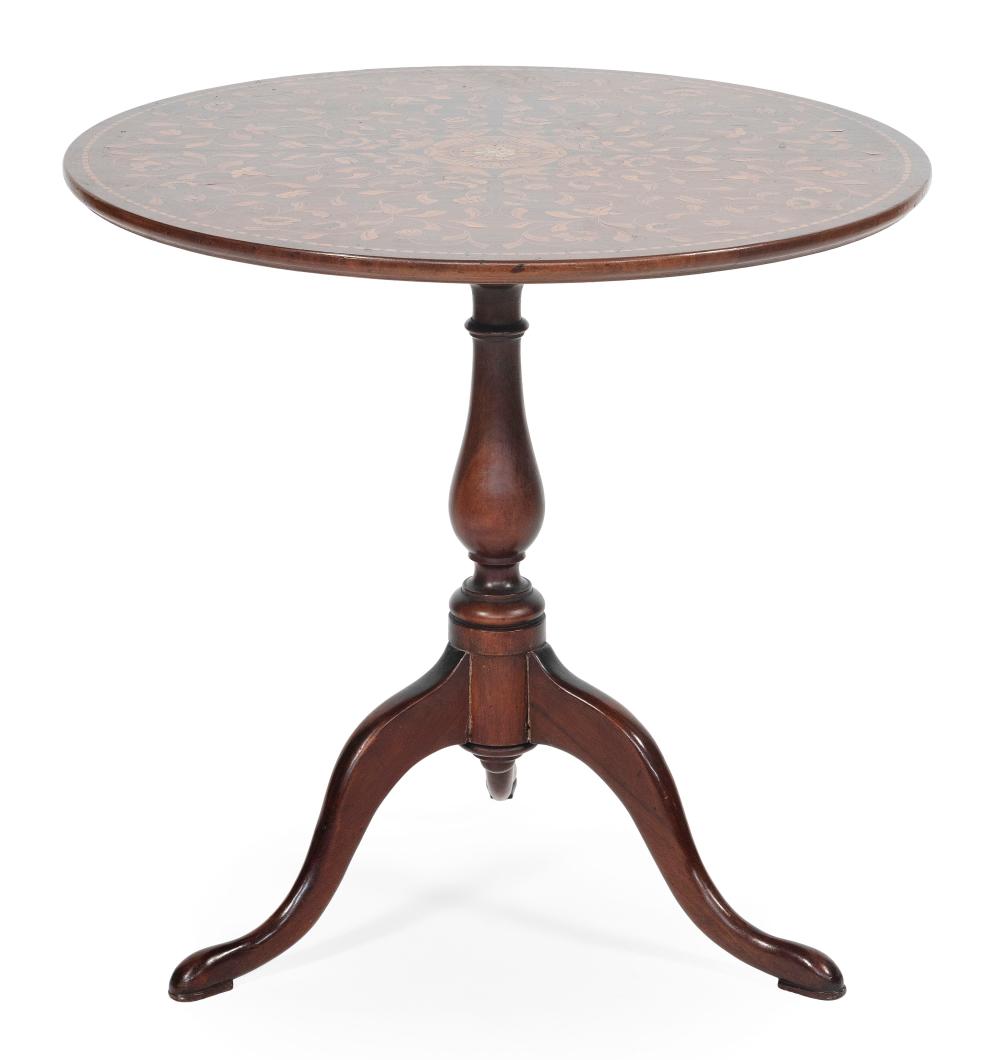 QUEEN ANNE-STYLE TILT-TOP TEA TABLE