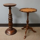 QUEEN ANNE STYLE TOOLED LEATHE