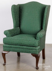 QUEEN ANNE STYLE UPHOLSTERED E