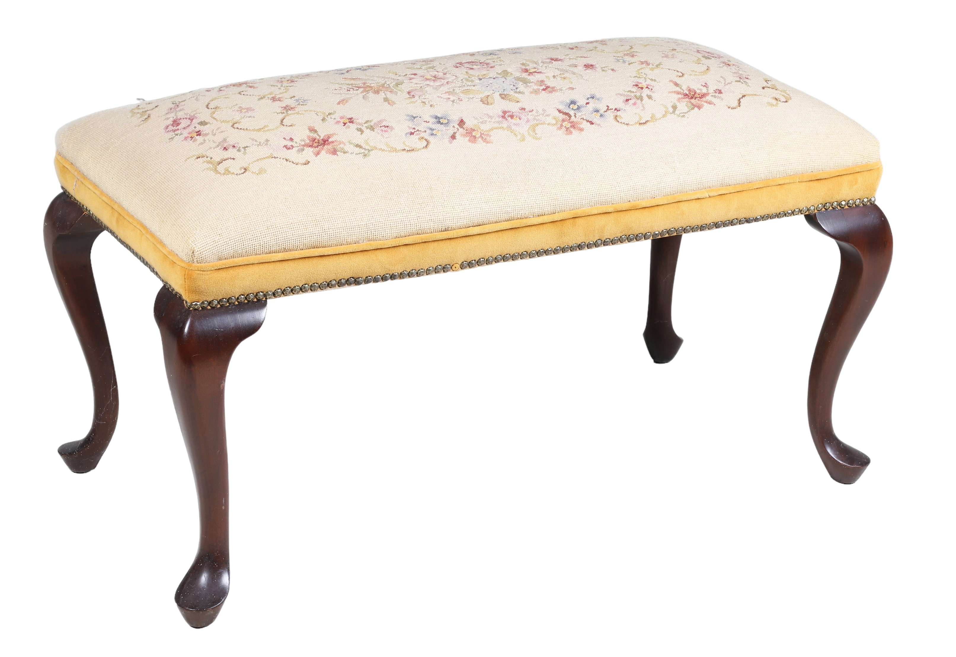 Queen Anne style upholstered window