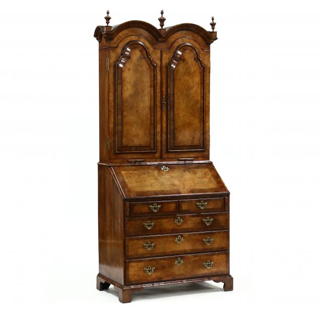 QUEEN ANNE STYLE WALNUT AND BURL