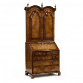 QUEEN ANNE STYLE WALNUT AND BU