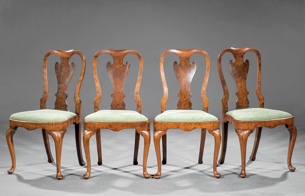 QUEEN ANNE-STYLE WALNUT AND