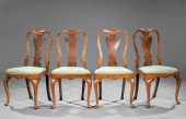 QUEEN ANNE-STYLE WALNUT AND BU