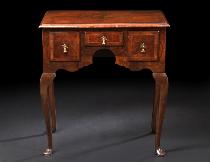 Queen Anne-Style Walnut and Oak