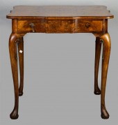 QUEEN ANNE STYLE WALNUT BURLWO