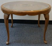 QUEEN ANNE STYLE WALNUT, CANED