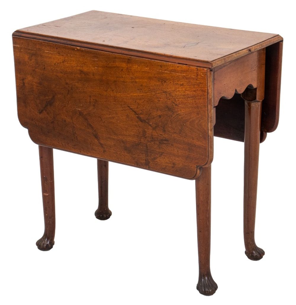 QUEEN ANNE STYLE WALNUT DROP LEAF