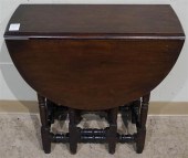 QUEEN ANNE STYLE WALNUT DROP-L