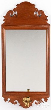 QUEEN ANNE STYLE WALNUT MIRROR
