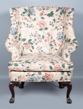 QUEEN ANNE STYLE WING CHAIRQUE