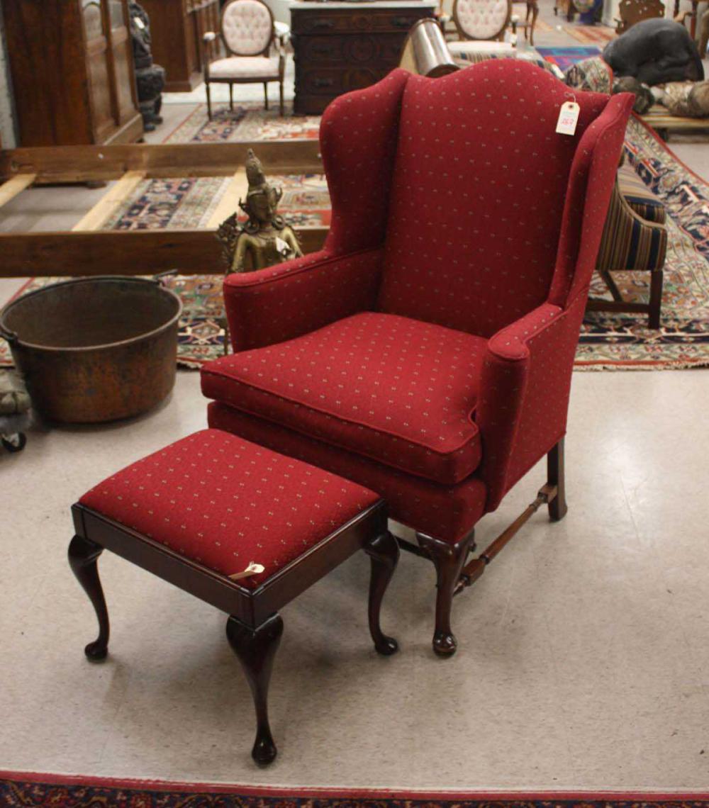 QUEEN ANNE STYLE WINGBACK