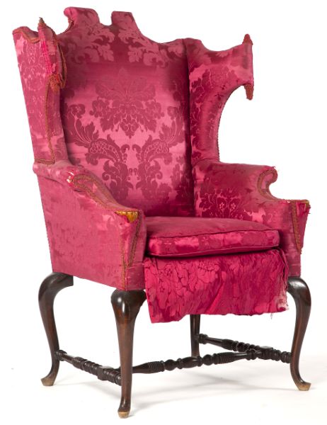 Queen Anne Style Wingback Chairlate
