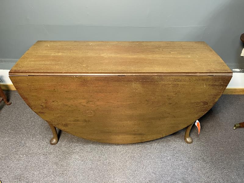 QUEEN ANNE TABLE, DROP LEAF,